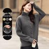 Women's Turtleneck Knitted Cardigan