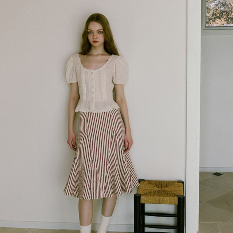 GREENBUTTER Netzstrumpfsocken (Elfenbein)