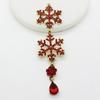 LKERAN Snowflake Pendant Button 3Pcs Alloy Craft Rhinestone Hanging Party/Christmas Decoration Crystal Accessories