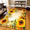 1pc of Sunflower Design Area Rugs Suitable for Living Rooms, Comfortable Carpets for Both Kitchens Homes Offices, Laundry Rooms