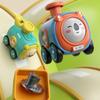 Cartoon Car Press To Change Face Whistle Train Crash Resistant Whistle Train Toy  3 Years Old +