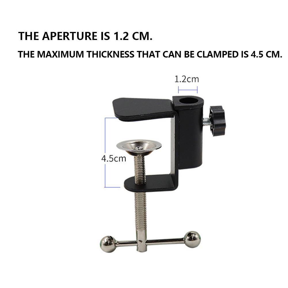 

360-градусная настольная консольная подставка для светильника с зажимом для микрофонной стойки Black A