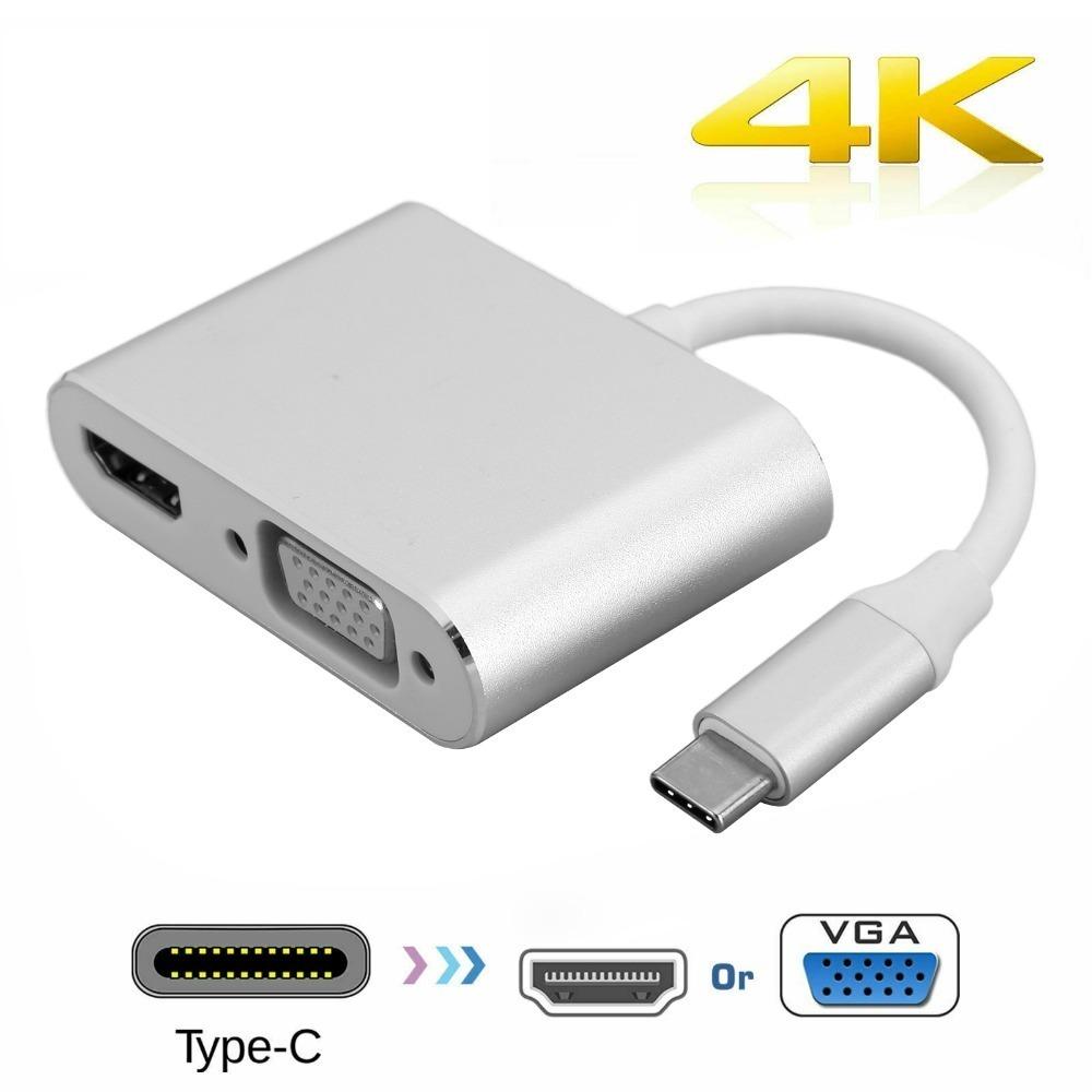 2 in 1 Displayport/3.1 Ethernet Converter Dock Dual Screen Display  Large Screen Display серебряный