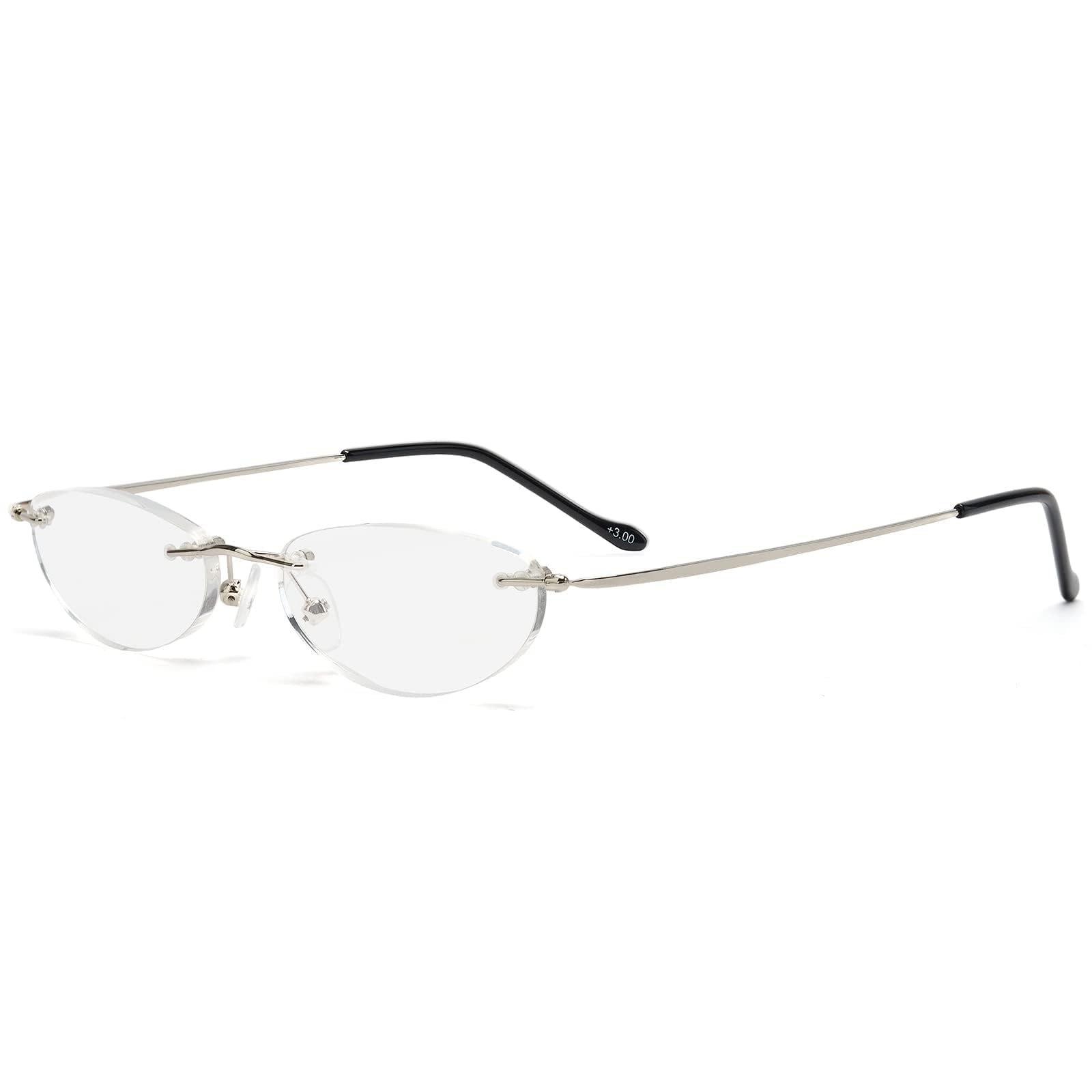 

Сверхлегкие 9 г бесцветные часы для чтения для пожилых людей из нержавеющей стали, легко вставляются, легко настраиваются на частоту, черные [GO!GRM] Очки, Оправа, TR90, Очки, чёрный