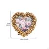 HeartShaped Photo Frame Antique Gilded Picture Ornate Decoration for Brides,