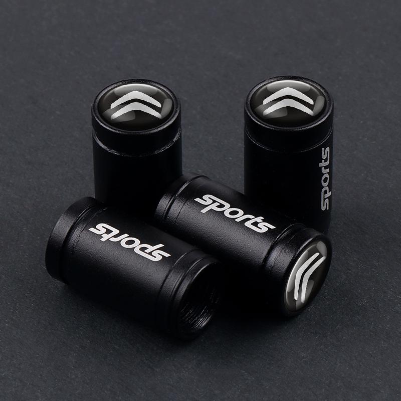 

4PCS Matt Metal Valve Cover Car Tire Valve Cover Accessories For Citroen C1 C2 C3 Grand C4 Picasso C4L VTS C-ELYSEE DS C6 C8 DS5