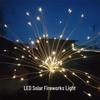 Enpufike LED Solar Firework Garden Stake Light