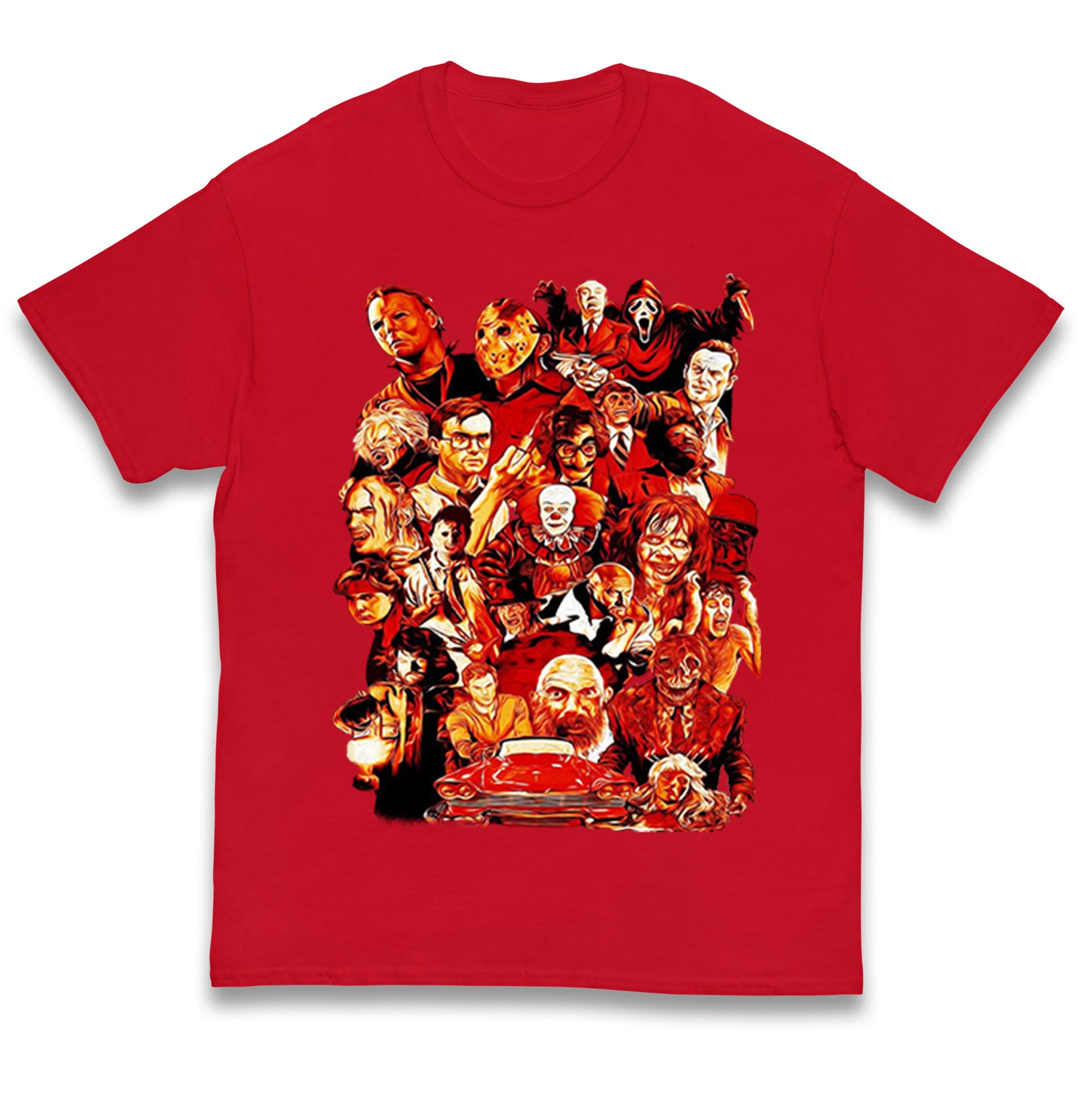 Horror Characters Halloween Kids T Shirt 100