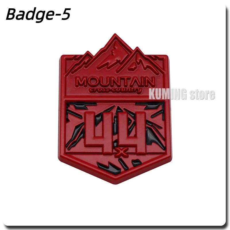 3D Metal 4X4 Mountain Cross Country Badge Auto 4WD Emblem Car Stickers Styling Decals Accessories