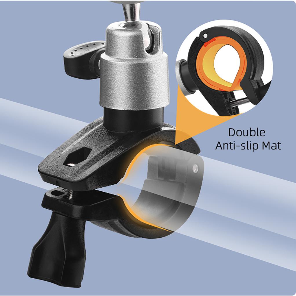 Aluminium Alloy Bike Mounting Base for DJI Mini 4 Pro/Mavic Air 3/RC RC2 Remote Control with Screen 1/4 Screw Mount