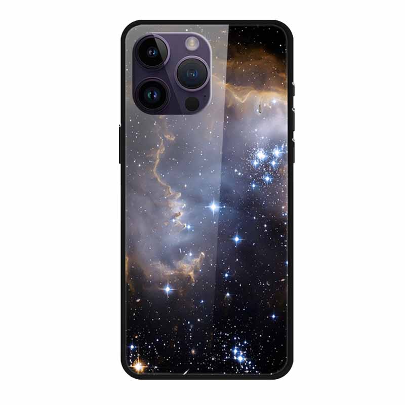 Tempered Glass Case For iphone 15 Pro Max Case Hard Glass Back Cover Soft TPU Bumper For iphone 16 Pro Max Phone Case 16Pro Max
