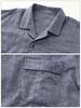 Kaituck Family Suimin Care Gauze Pajama Made in Long Available in Sizes and Navy and Sax Blue Men's Double-Layered Shirt, Japan, Sleeve, Spring,