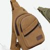 Large Capacity Men Chest Bag High Quality Light Weight Canvas Chest Pack Spatial Layering Sling Bag