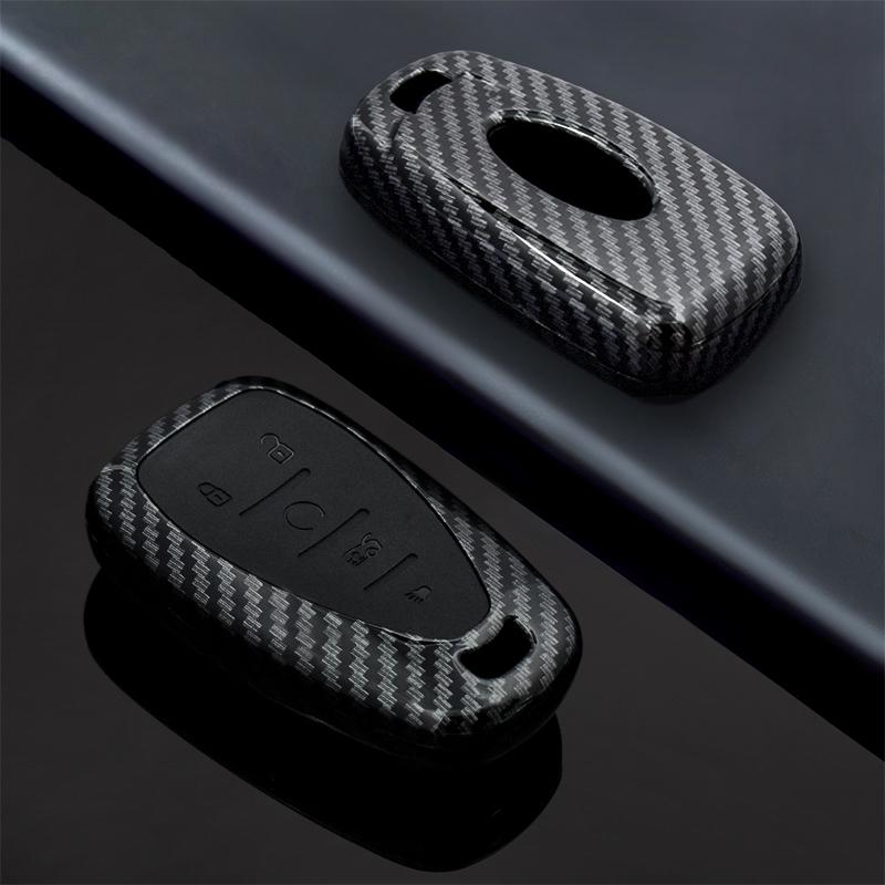 Carbon Abs Smart Auto Key Fob Cover Case Fit For Chevrolet Chevy Camaro Cruze Malibu Equinox Onix Spark Sonic Volt Protect