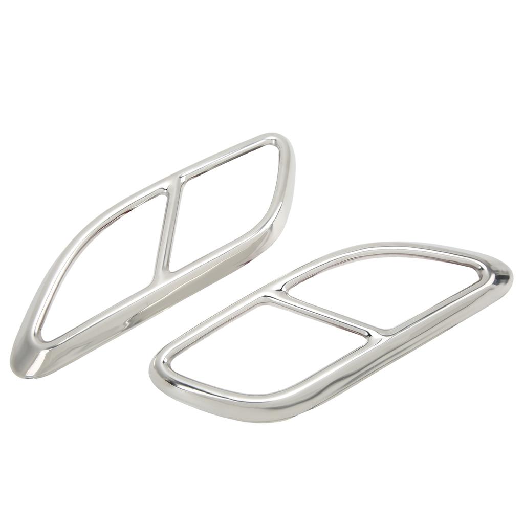 2 Stück Quad-Auspuffendkappen-Dekoration für den Endrohr-Ersatz für Jaguar FPACE XFL 2021