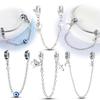 Beads Cross Faith Protection Evil Eye Safety Chain Charms Plata Fit 929 Charms Bracelet Beads Jewelry Gifts for Women