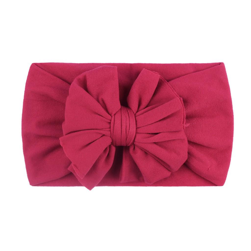 23-Color Baby Nylon Bow Headbands - Double Layer Fashion Headdress