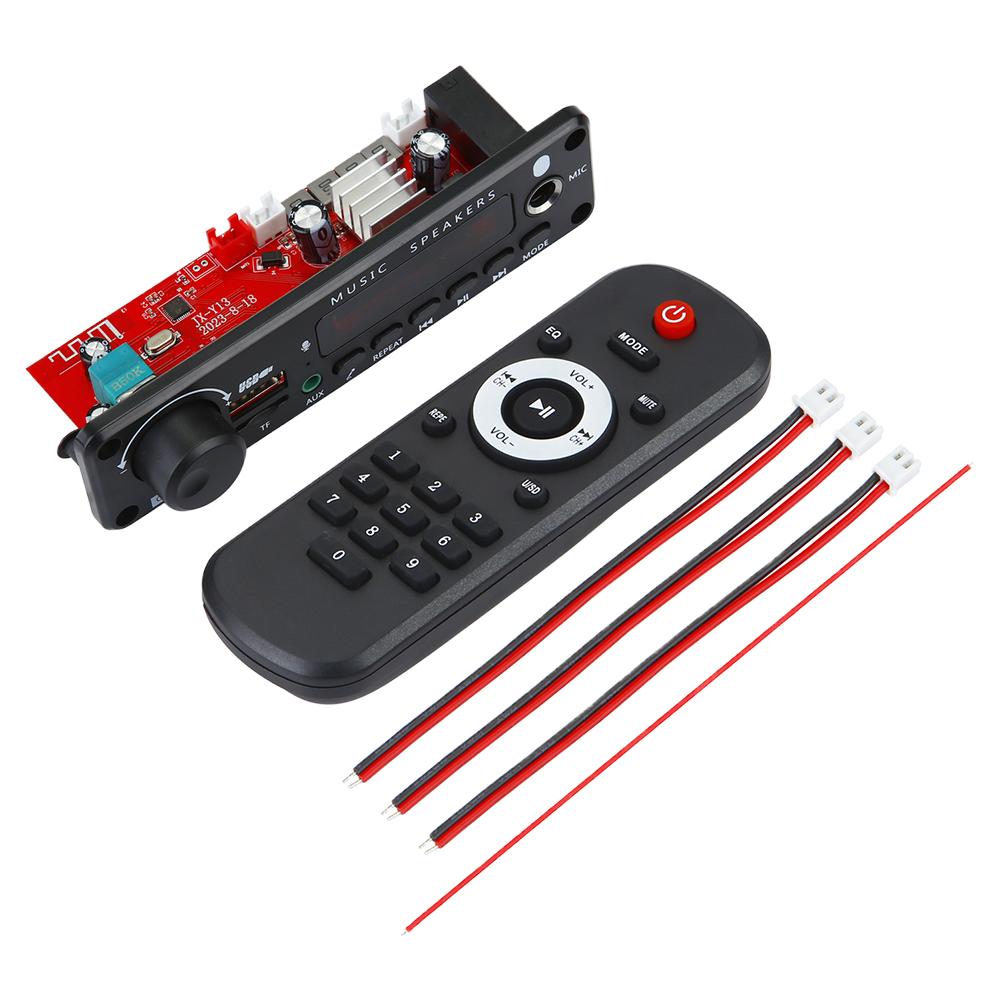 

150 Вт усилитель MP3 WAV декодер плата Bluetooth-совместимый автомобильный аудиоплеер музыкальный микрофон FM TF USB запись вызов