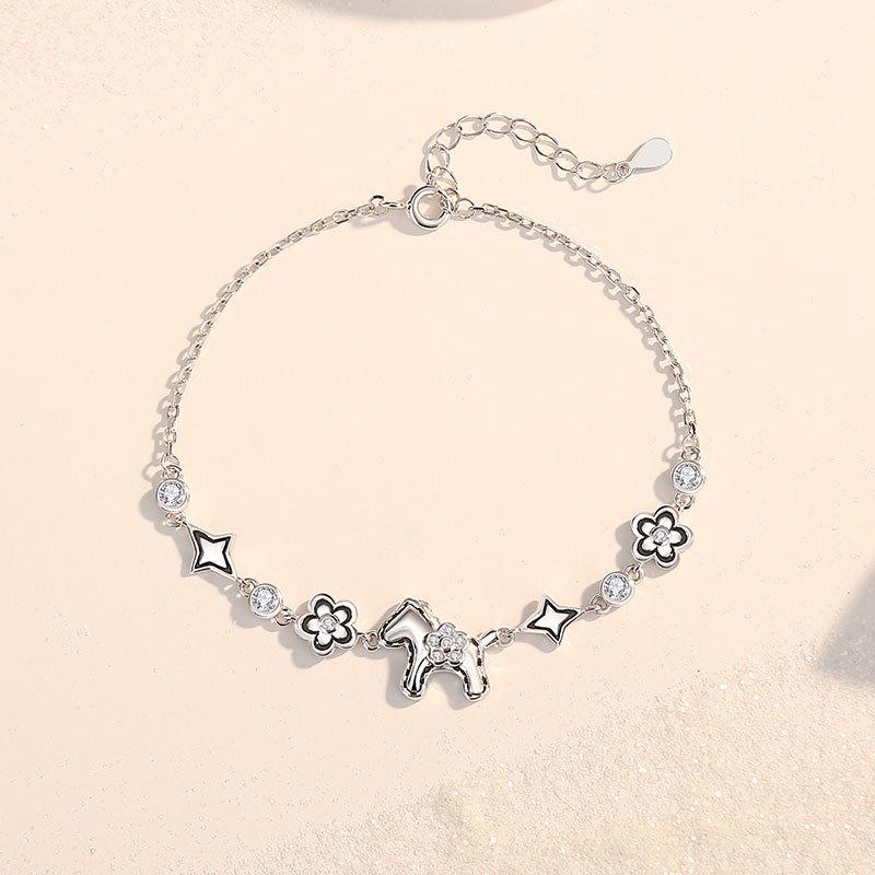 Ticia S925 Sterling Silver  Have Money to Spend  Zodiac Horse Bracelet S925 Silver