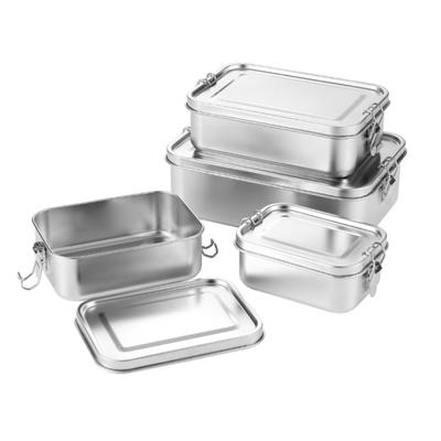 RVS Lunchbox Lekvrije Bento Box voor Kinderen Volwassenen Voedselcontainers voor Sandwiches Fruit Snacks