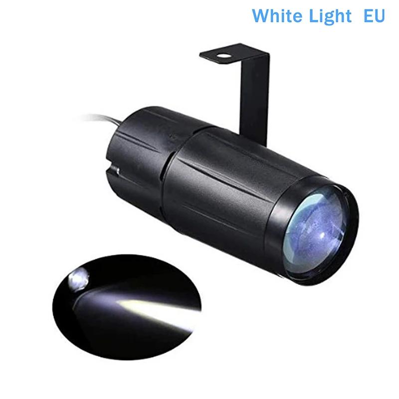 

5W LED White Beam Pinspot Light Spotlight Super Bright Lamp Balls Projector DJ Disco Effect DMX Stage Lighting Cool For KTV DJ