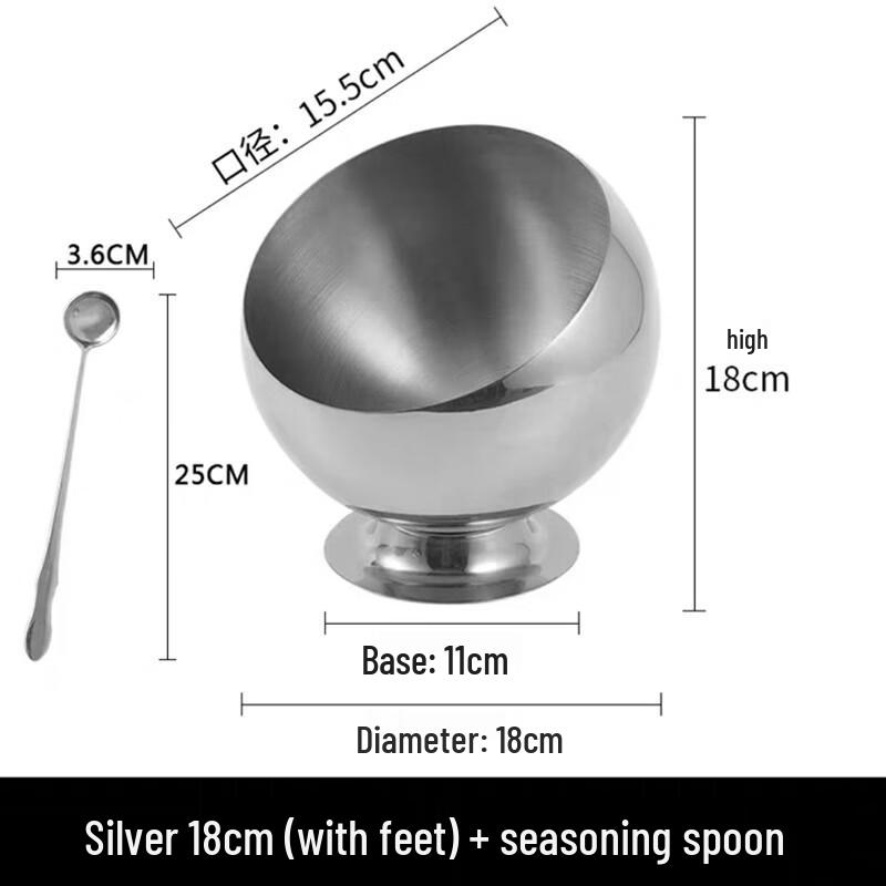 Yan Chuji 304 Stainless Steel Sauce Bowl Set