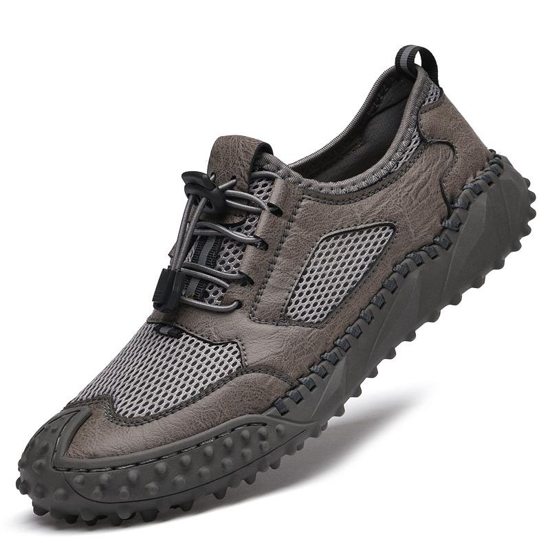 2025 Spring and Summer Men's Shoes Breathable Mesh Hollow Casual Sports Trend Men's Outdoor New Large Size Shoes Men's