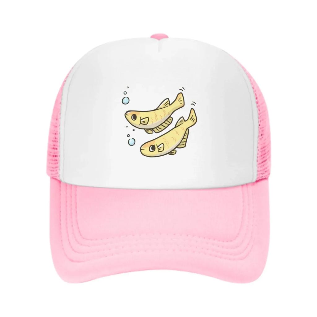 Two Yellow Fishes Baseball Caps Fashion Trucker Hat Unisex Mesh Caps for Women Unisex Outdoor Leisure Travel Neutral Sunshade