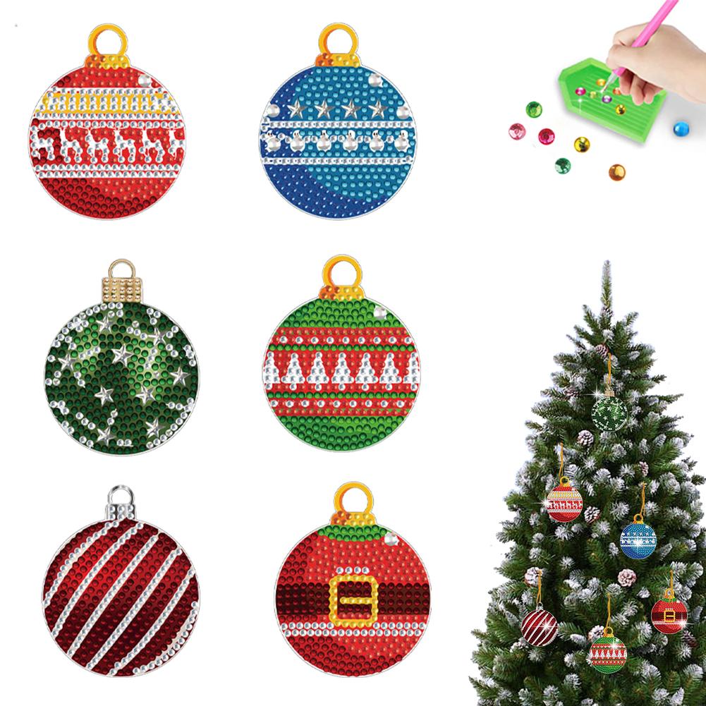 

Xmas Theme 2D/Flat DIY Hanging Diamond Art Kits Diamond Painting Set Rhinestone Diamond Art Window Pendants Wall Door Decoration