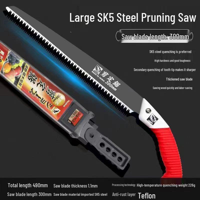 Japanese Great White Shark Hand Saw for Woodworking, Gardening, and Pruning