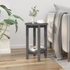 VidaXL Coffee Table Grey Ø 40x60 Cm Solid Pine Wood 822359