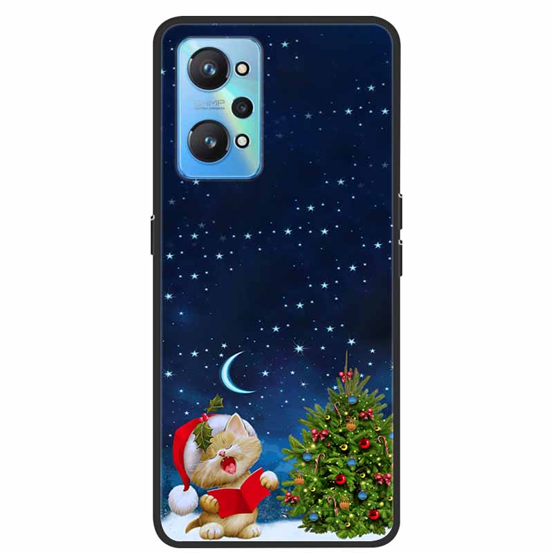 Christmas Cover For Realme GT Neo 2 2T 3 3T Cases Lovely Soft TPU Silicone Covers for Realme C21Y C25Y Q5 Pro Neo2 Neo3 Neo2T