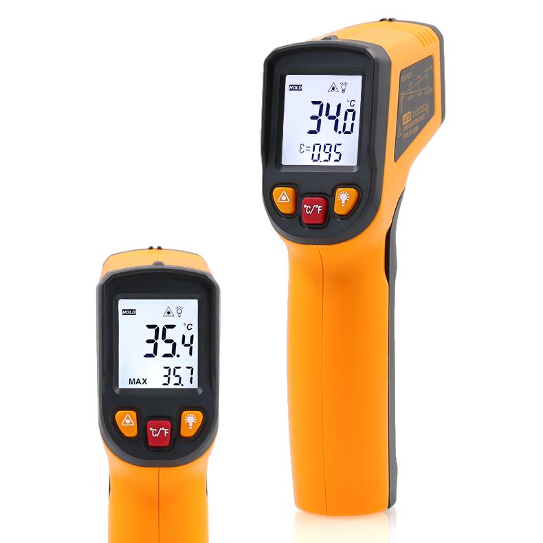 NJTY Infrared Thermometer Industrial High Precision Temperature Gun Electronic Water Oil Temperature Meter Kitchen Baking