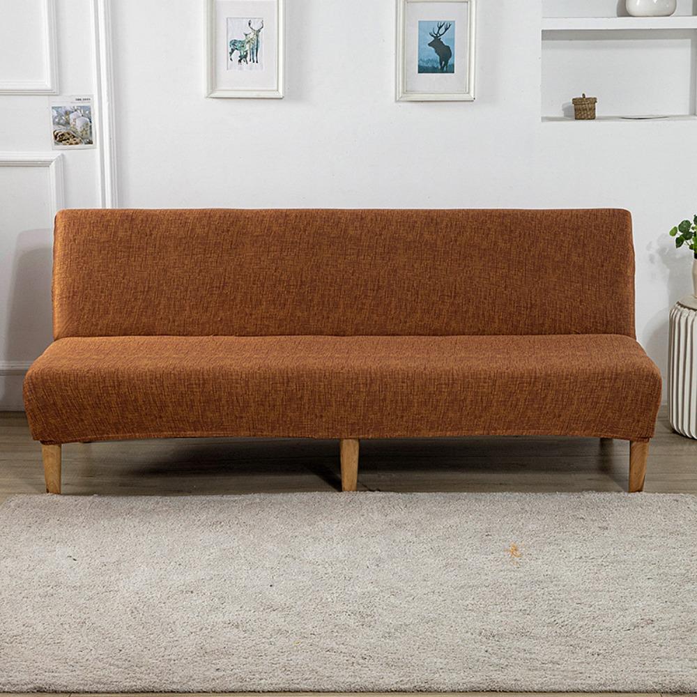 Milk Silk Elastic Sofa Cover Slipcover Furniture Protector Dustproof Stretchable No Armrest Full Coverage