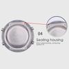 New Motorcycle Digital Clock Waterproof Motorbike Stick-on Dashboard Car Clock Car Stick-On Mini Watch For Dashboard Boat Bike