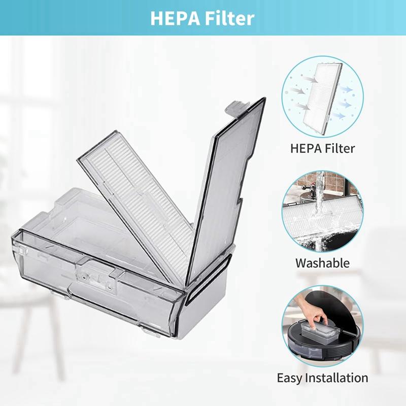 18-Piece Robot Vacuum Cleaner Replacement Parts Set For Roborock S8/S8+/S8 Pro Ultra Robot Vacuum Cleaner Parts