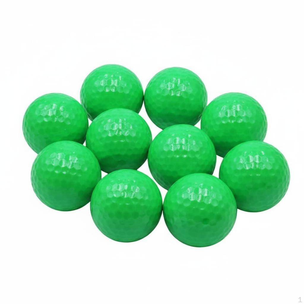 10 Pieces Colored Golf Practice Ball Colorful Water Easy to Retrieve Sports Gear