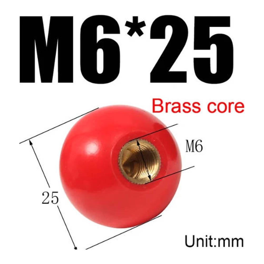 

Ручка кулькова гайка M4/M5/M6/M8/M10 Різьба Пластиковий затиск M6-25Red