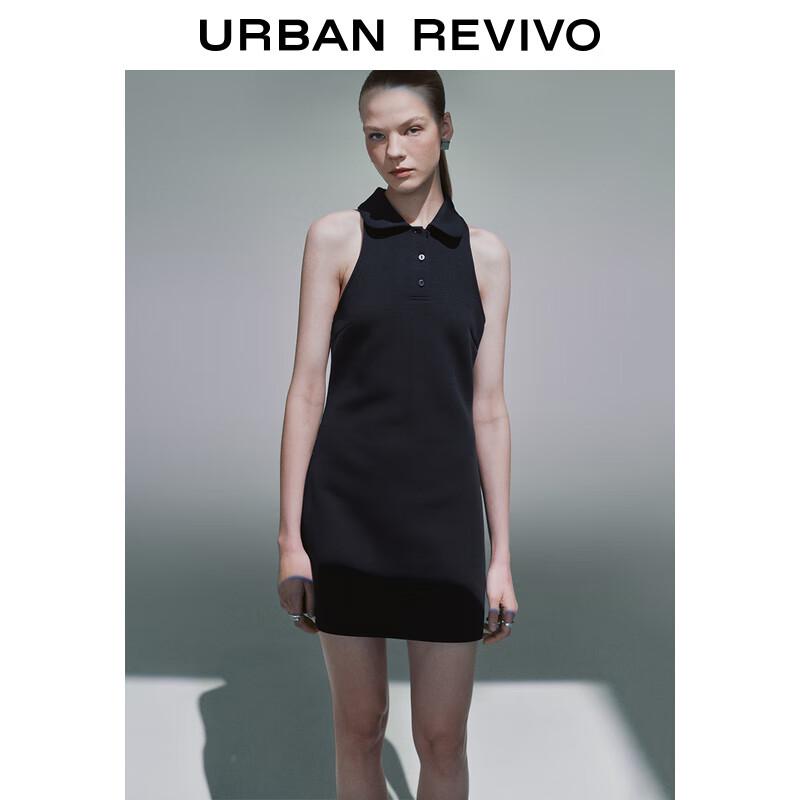 

UR 2025 Summer Retro College Style Sleeveless A-line Mini Dress L