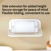 1PC Storage Folding Rack Bedside Toilet Storage Mobile Phone Set-top Box No Punching Bathroom Wall Hanging