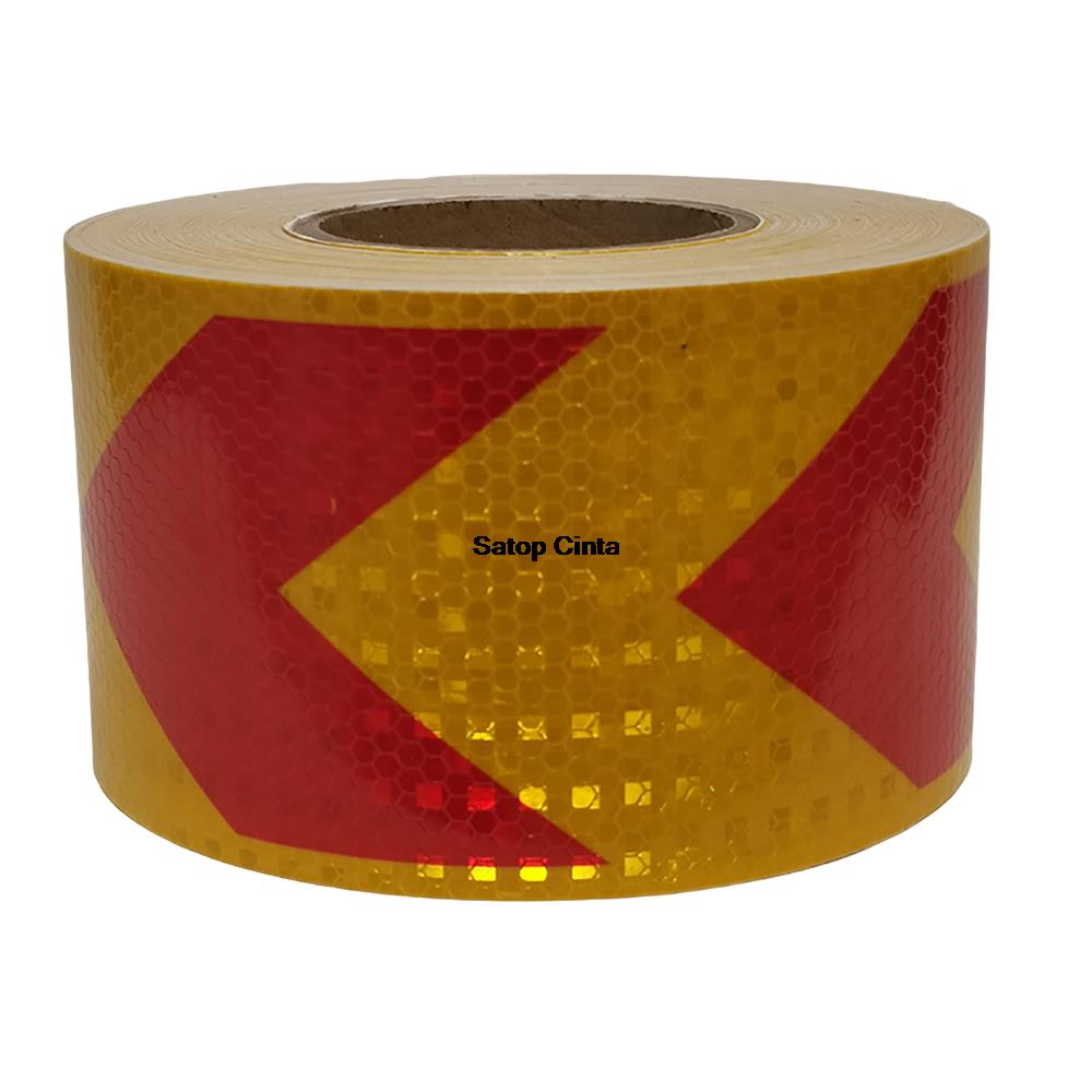 Arrow DIY 10cm*1m Reflective Adhesive Tapes Outdoor Waterproof Hazard Conspicuity Safety Warning Reflector Sticker For Car Truck