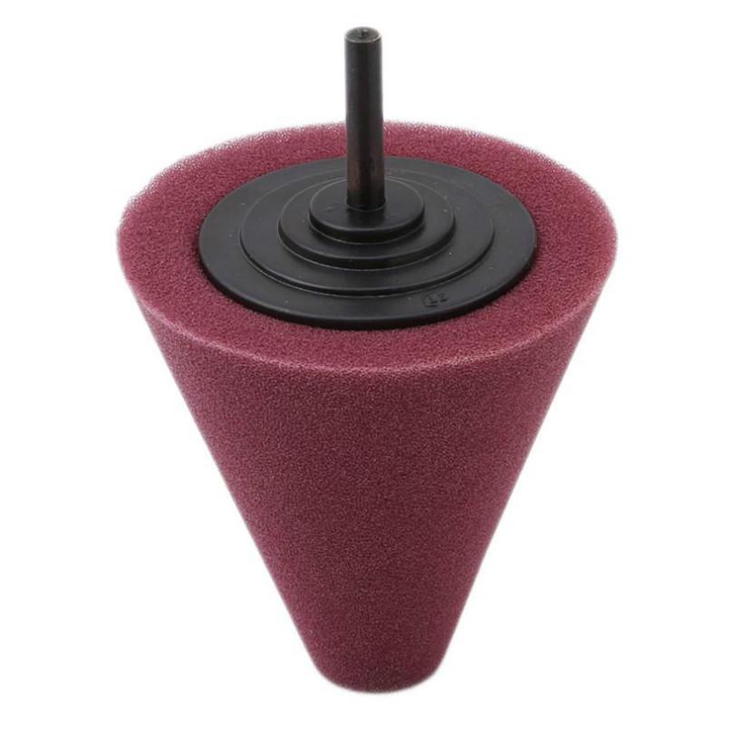 Creative Car Wheel Hub Polish Buffing Shank Polishing Sponge Cone Metal Foam Pad