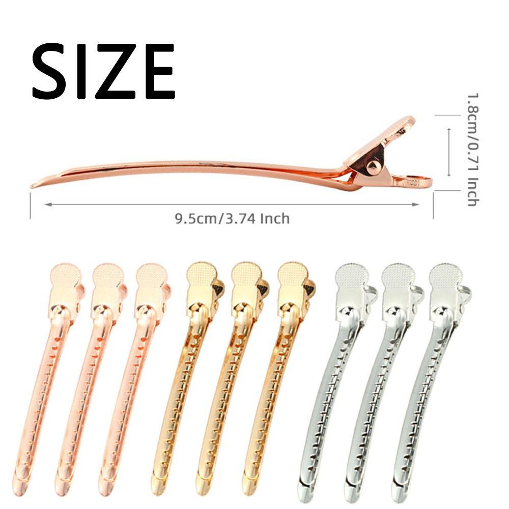 20Pcs DIY Hair Salon Fixed Clips 9.5cm Duckbill Fluffy Clamps DIY Hairdressing Hairpins  Barber