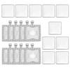 10pcs/set Pendant Settings Rhinestone Cabochon Base Jewelry Making Alloy Tray Findings for DIY Photo Frame Necklace