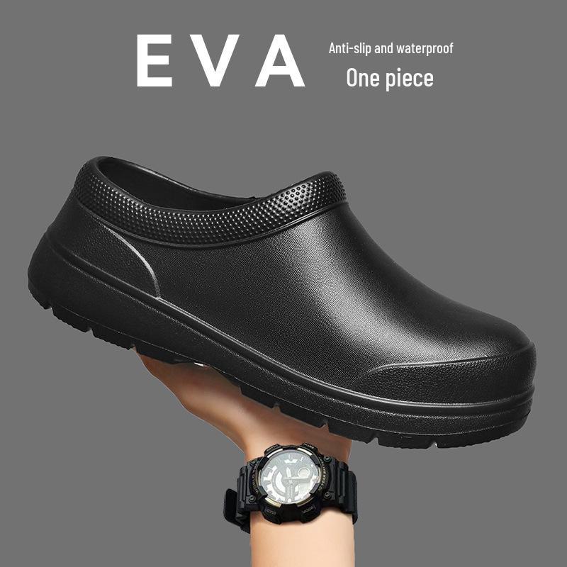 

Водонепроницаемые Нескользящие Резиновые Сапоги и Летняя Обувь для Повара: Дышащий, Защитный для медсестер, мужчин и женщин; Крутой, Удобный, Легко надевать/снимать. 36