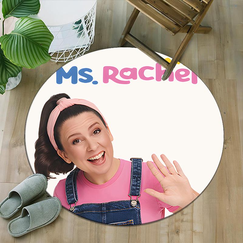 1pc Ms Rachel1 Print Round Carpet Chair Round Carpet Suitable for Bedroom Living Room Home Decorative Carpet