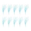 10pcs Textured Plastic Stems Glittering Christmas Picks Artficial Flower Leave Spring Festival Decoration