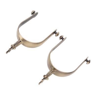 1 Pair Western Cowboy Spurs Vintage Zinc Alloy Rust Proof Horse Spurs with Gear for Men