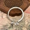 New Chinese-style palace bell auspicious bracelet niche design fashionable and simple opening solid bracelet birthday gift for girlfriend