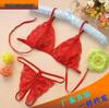 Seductive Lace Open Crotch & Bust Thong Lingerie Set